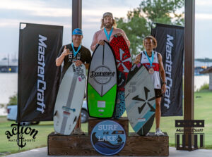 Men's Beginners Division at Surf The Lake Wake Surf Contest presented by Action Watersports and Mastercraft Boats